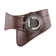 thumbnail image 4 of Cinturón de piel sintética para mujer, ideal para vestidos, corsés, camisas y disfraces de niñas. Marrón, 4 of 9