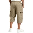 thumbnail image 5 of Cargo Shorts for Men Outdoor Work Athletic Walking Pants Hiking Fit Summer Casual Tactical Shorts with Multi Pockets, 3XL, 5 of 8