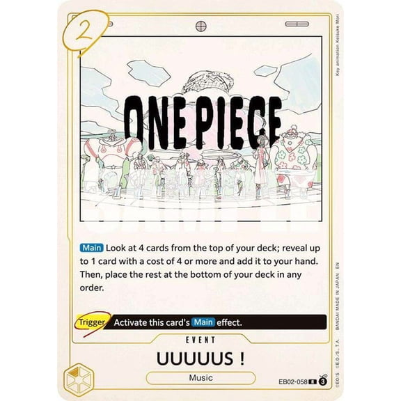 One Piece Extra Booster: Anime 25th Collection Rare UUUUUS! EB02-058