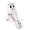1pc 9.8In Girl, variant on 1pc Halloween Ghost Walking Dog Statue, 5.9In Halloween Ghost Dog Figurine Home Tabletop Decorations