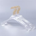 thumbnail image 4 of GAMVDOUT Clear Acrylic Hanger   Material with Gold Hook Standard Adult Ladies  Clothes Hanger, 4 of 6