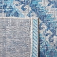 thumbnail image 6 of SAFAVIEH Courtyard Davin Aztec Indoor/Outdoor Area Rug, 5'3" x 7'7", Light Grey/Blue, 6 of 10