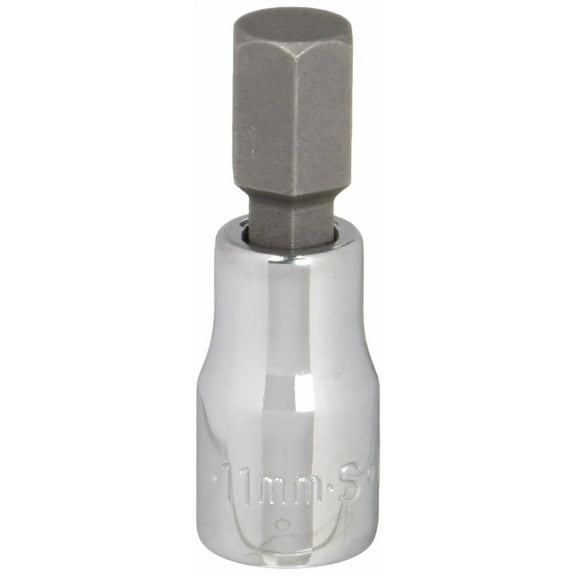SK Tools USA 3/8" Drive, 11MM, Standard, Chrome Hex Bit Socket | 41410