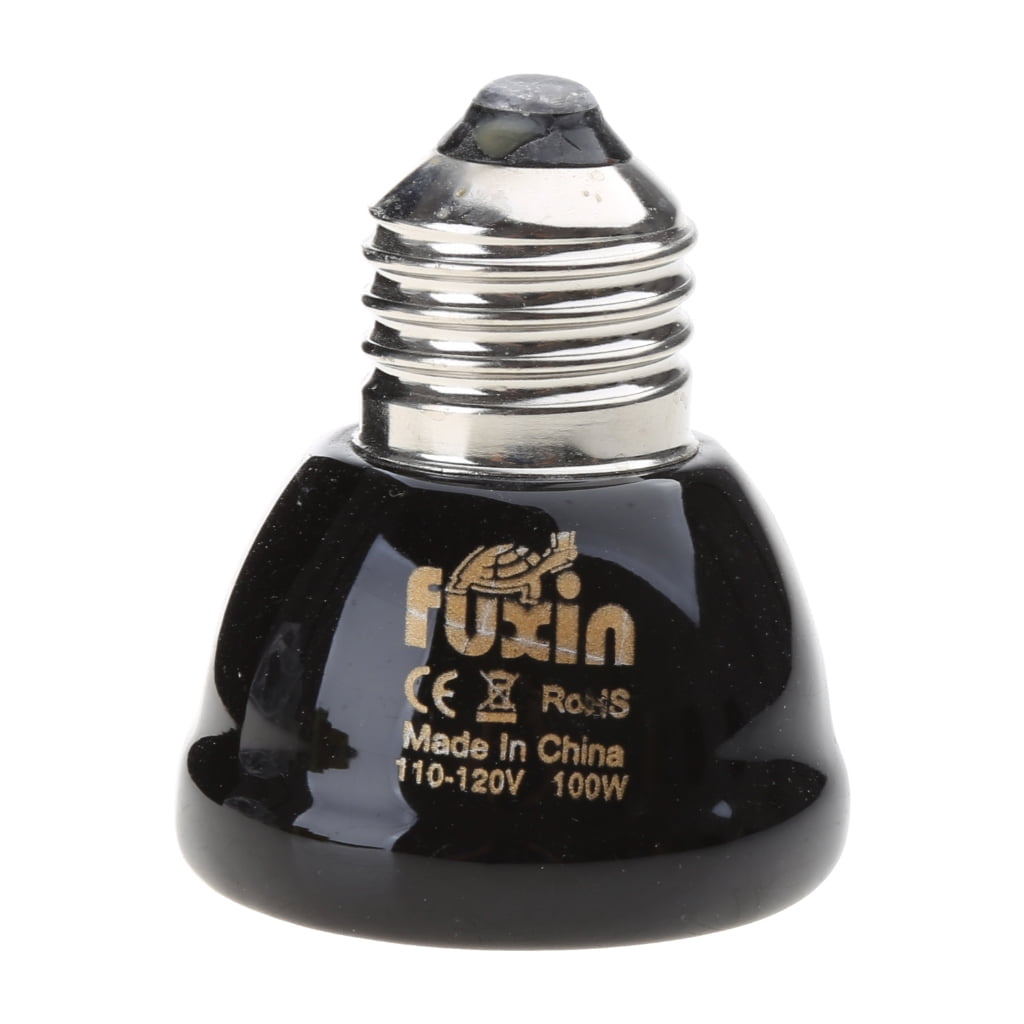 Reptile Terrarium Heat Lamp Ceramic Heating Light 100W E27 Night Light Bulb for Lizard Tortoise Chicken Snake Spider
