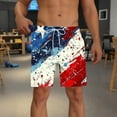 thumbnail image 5 of Pantalones Cortos para Hombre de Cintura Elástica con Bolsillos Pantalones de Playa de Impresión Casual, Poliéster Ligero de Moda para la Primavera Verano Al Aire Libre Y el Uso Diario, 5 of 5