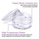 thumbnail image 3 of Juego de 50 frascos de muestra vacíos para cosméticos, transparentes, redondos, de viaje para cremas y polvos, muestra pequeña de 5 g/5 ml., 3 of 5