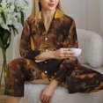 thumbnail image 6 of Lsque Cute Cow Sunflower Field Pattern Long Sleeve Pajama Set for Women - Soft 2-Piece Sleepwear and Loungewear Set with Pockets, Comfy Nightwear-Medium, 6 of 7