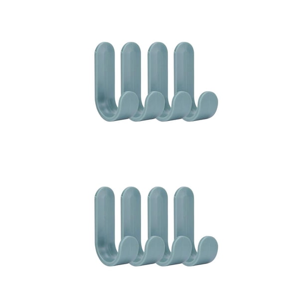 Billuyoard 4/6 Uds. Gancho para toallas colgador de puerta de plástico colgador de pared autoadhesivo perchas para sombreros Type1 NO1