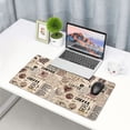 thumbnail image 6 of Kdxio Abstract Coffee Pattern With Letters Print Large Gaming Mouse Pad,Non-Slip Base,Water Resist Keyboard Pad for Gamer,Office & Home,29.5 x 15.8 in, 6 of 9