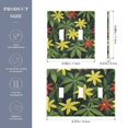 thumbnail image 3 of Dailycode Light Switch Plate Covers 3 Gang Wall Plate Plastics Outlet Covers for Kitchen Home Office Decor Red Yellow Flower and Leaves, 3 of 8