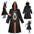 thumbnail image 2 of FeiKong Disfraz de Cosplay de One Piece de Trafalgar Law, sudadera con capucha larga negra, traje de Halloween para hombre adulto, 2 of 3