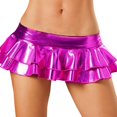 thumbnail image 4 of Robe Moulante Métallique Brillante pour Femmes, Mini Robe de Soirée Clubwear, 4 of 4
