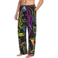 thumbnail image 6 of Gukieu Neon Bar Drinks Print Men's Home Trousers, Elastic Drawstring Home Pajamas Clothing Suitable for Adult Men-Medium, 6 of 6