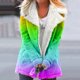 thumbnail image 1 of Chaquetas y abrigos casuales de manga larga sin capucha para mujer, abrigo de invierno cálido con solapas y botones, talla grande, 1 of 5