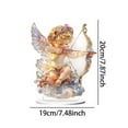 thumbnail image 3 of ERTZAE Valentine'S Day Cupid Angel 2D Tabletop Decor,2D Tabletop Piece,Romantic Whimsy Date Night Party Decor,Wear-Resistant Home Dining Coffee Table Decor,Thoughtful Valentine'S Day Gift Decor, 3 of 7