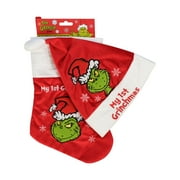 Dr. Seuss’s The Grinch Christmas Hat and Stocking Set for Infants and Babies