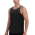 thumbnail image 2 of Gaeub Silver Glitter1 Men's Athletic Tank Top, Workout Sleeveless Shirts, Running Tank Tops for Gym, Running, Training - XX-Large, 2 of 9