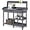Gray, variant on YKITRD Potting Bench Outdoor Garden Work Bench Station Planting Solid Wood Construction for Horticulture w/Sink Drawer Rack Shelves Natural Wood