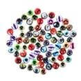 thumbnail image 1 of MasteelfCA 50 Pcs Mélange de Verre Rond 12MM Pierre Il d'Animal Accessoires de Bijoux Diy - 4, 1 of 7