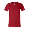 thumbnail image 1 of Bella Canvas Mens Jersey V-Neck Tee, 2XL, Canvas Red, 1 of 6