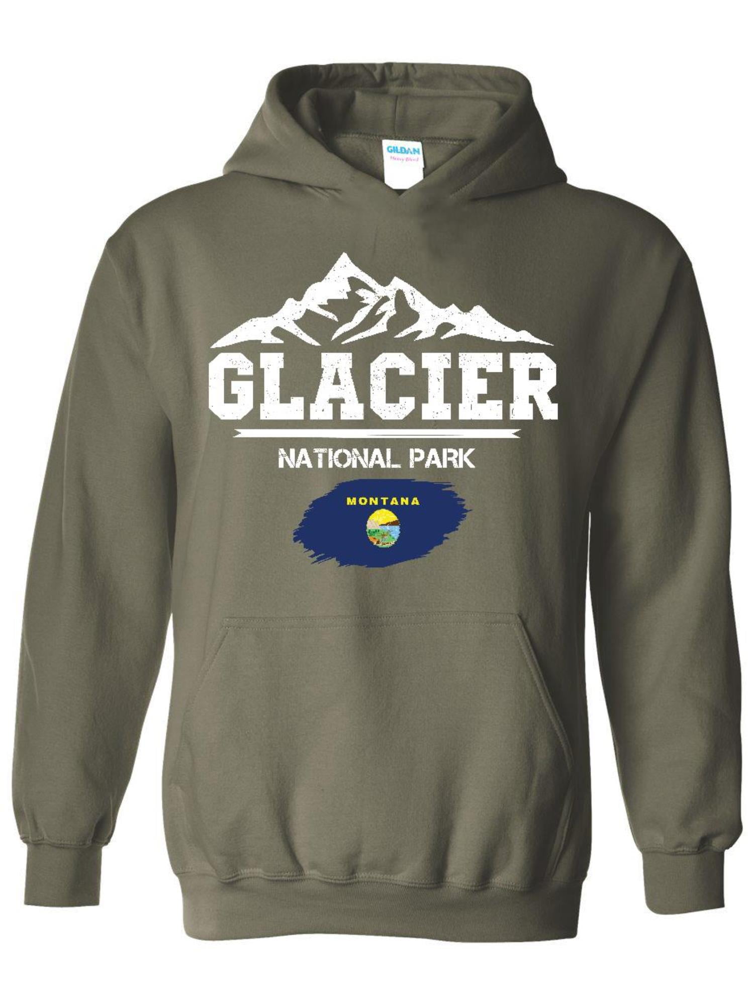 Kleding Gender-neutrale kleding volwassenen Hoodies & Sweatshirts Hoodies Glacier National Park Avontuur Unisex Hoodie 