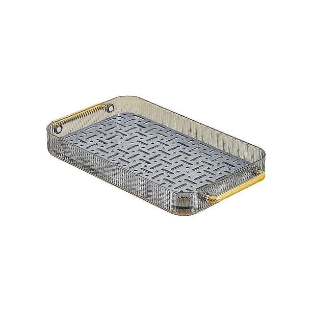 Bandeja de drenaje de doble capa de plástico para platos, escurridor de cocina, estante de drenaje, placa para fregadero
