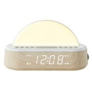 Better Homes & Gardens Sunrise Digital Alarm Clock with Tranquil Sleep Sounds and Multicolor Light