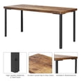 thumbnail image 4 of BeesClover Dining Table Set for 4 with Upholstered Benches, Compact 3-Piece Kitchen and Dining Room Set, Rectangle Modern Table and Chairs for Small Spaces and Apartments, 4 of 8