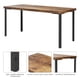 thumbnail image 4 of Yeshouse Juego de mesa de comedor para 4 personas con bancos tapizados, juego compacto de 3 piezas para cocina y comedor, mesa rectangular moderna y sillas para espacios pequeños y apartamentos, 4 of 8