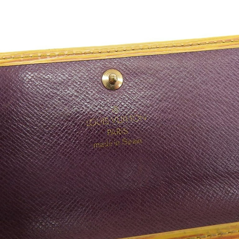Louis Vuitton - Authenticated Wallet - Leather Yellow for Women, Very Good Condition