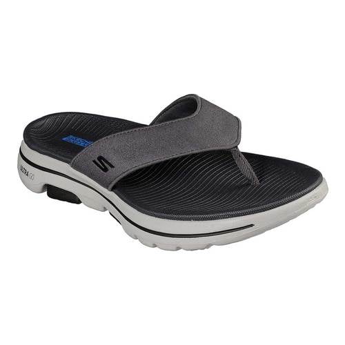 skechers performance men's go walk flip flop
