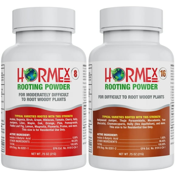 Hormex Rooting Powder #8,16 - Root Hormone & Stimulator for Semi-Hardwood to Hardwood Plant - 42g