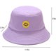 thumbnail image 5 of Sombrero de cubo de algodón Sombrero de playa de color sólido Sombreros de sol de viaje de verano Gorra de pescador (púrpura claro) brillar Electrónica, 5 of 5