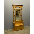 thumbnail image 2 of Crafters and Weavers Oak Hall Tree with Storage Trunk in Cherry, 2 of 3