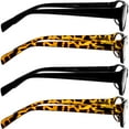 thumbnail image 5 of Reading Glasses +5.00 | 4 Pack of Readers for Men and Women | 2 Black 2 Tortoise, 5 of 8