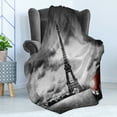 thumbnail image 4 of Cars Soft Flannel Fleece Throw Blanket, Romantic Landscape Famous Eiffel Tower on a Cloudy Day and Vibrant Red Vehicle Print, Cozy Plush for Indoor and Outdoor Use, 50" x 60", Red Grey, by Ambesonne, 4 of 5