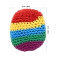 thumbnail image 2 of 4 pelotas de saco tejidas, pelotas de malabarismo suaves y tejidas, saco de punto de ganchillo multicolor para actividades preescolares y juegos al aire libre., 2 of 4