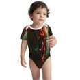 thumbnail image 2 of Yiaed Red Dark Skull Abstract Print Infant Climbing Short Sleeve Onesie One-Piece Baby Bodysuit Clothes 0-12 Months -12 Months, 2 of 6