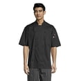 thumbnail image 2 of Uncommon Threads 0480-0102 Aruba Chef Coat en Noir - Petit, 2 of 4