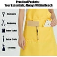 thumbnail image 5 of 12 Pack Bib Apron - Unisex Black Apron Bulk with 2 Roomy Pockets Machine Washable for Kitchen Crafting BBQ Drawing, 5 of 10