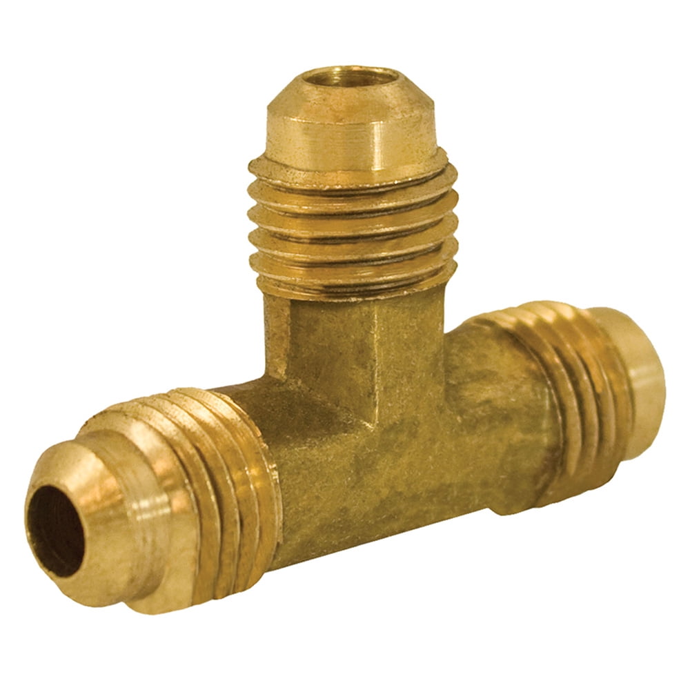 3/8" Brass Flare Tee ,PartNo F40035 JonesStephens