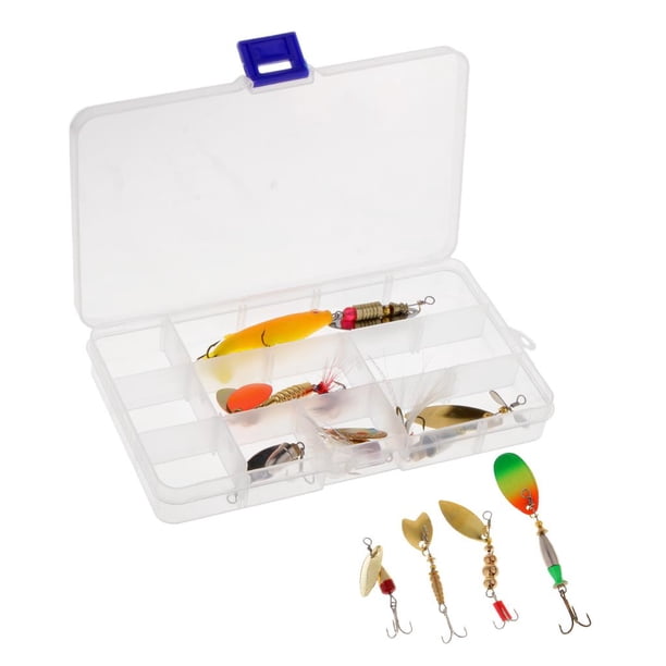 Set de señuelos de pesca con de lentejuelas, señuelos de metal, cebos artificiales, Spinnerbaits