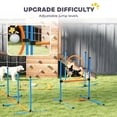 thumbnail image 4 of 5-Piece Dog Agility Training Equipment Set, Adjustable Orange PE Jump Bars & Weave Poles for Indoor/Outdoor Exercise, Portable Obstacle Course Kit with Carry Bag for All Breeds, 4 of 7