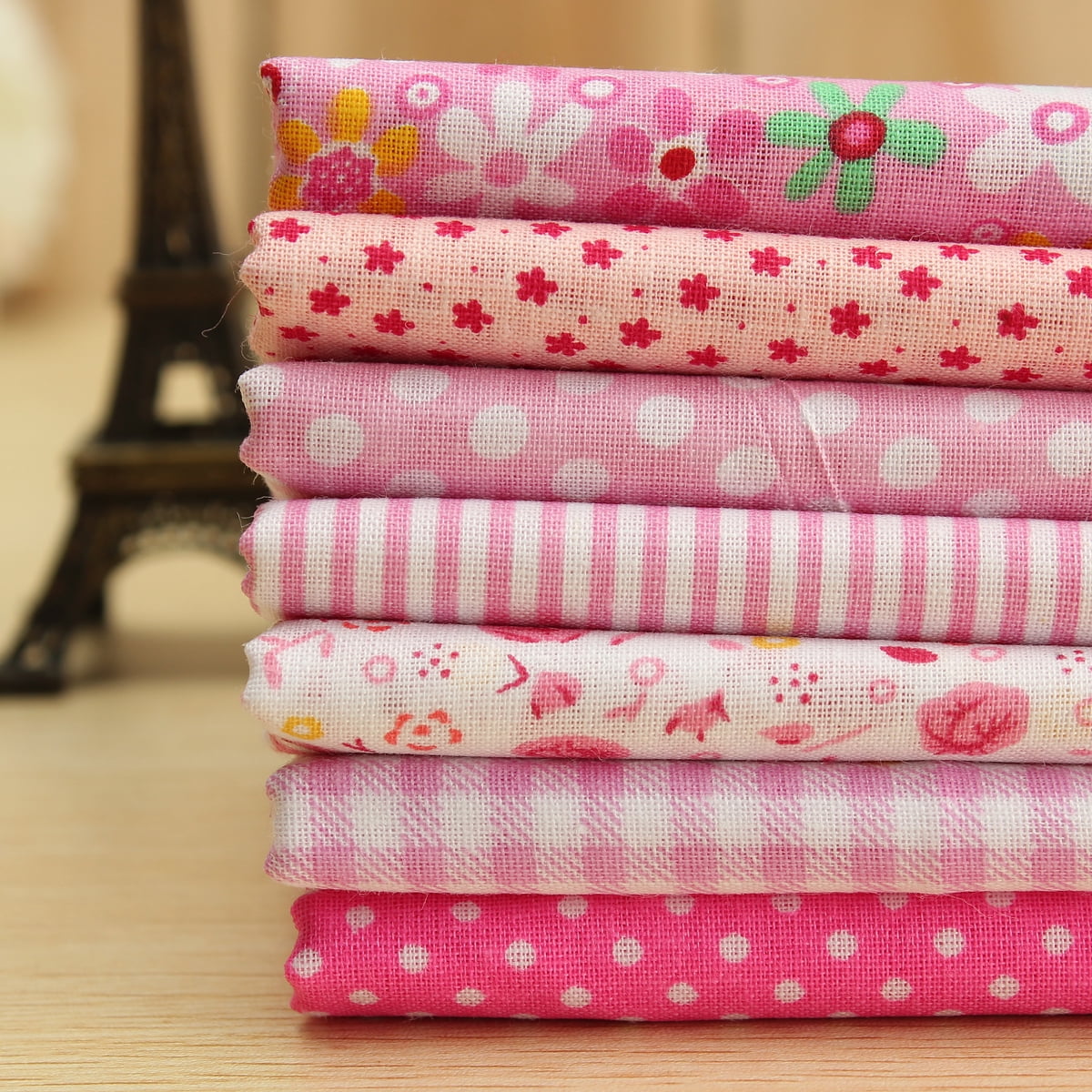 7Pcs Quilting Fabric Squares Sheets, 20x20" 50x50cm Cotton Craft Fabric