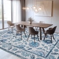 thumbnail image 3 of SARAG 8'x10' Large Modern Washable Area Rug, Oriental Floral Carpets, Low Pile Non-Slip Rug for Living Room Bedroom Dining Room, 3 of 8