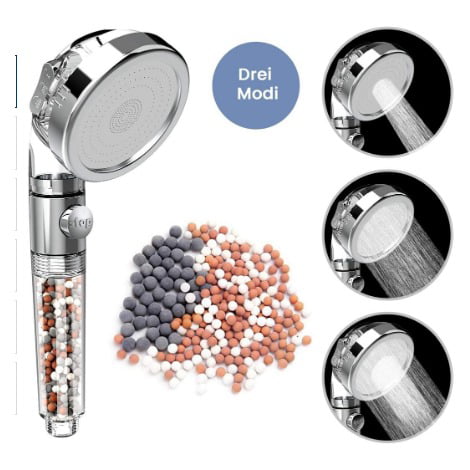 Details about   Shower Head Ionic Handheld High-Pressure Water-Saving Filtration Hand Showerhead 