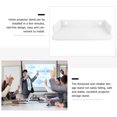 thumbnail image 2 of OULII Wall Mount Camera Holder Projector Storage Holder White PVC 1Set, 2 of 8
