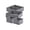 Gray, variant on 5 Pcs Collapsible Canvas Drawer Organizers,Foldable Non-Woven Storage Container for Underwear Socks Classification | Closet Dresser Organization,White