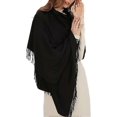 thumbnail image 3 of Bufanda y chal de pashmina de lana para mujeres y hombres, chal de pashmina, manta para bodas, fiestas y niñas, bufandas grandes y suaves., 3 of 5