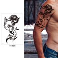 thumbnail image 3 of Arte Impermeable Tatuaje 3D Figura Abstracta para Hombres Mujeres Pareja, 3 of 9